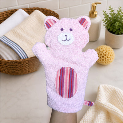 Bear Puppet Washcloth