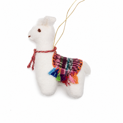 Felt Llama Ornament