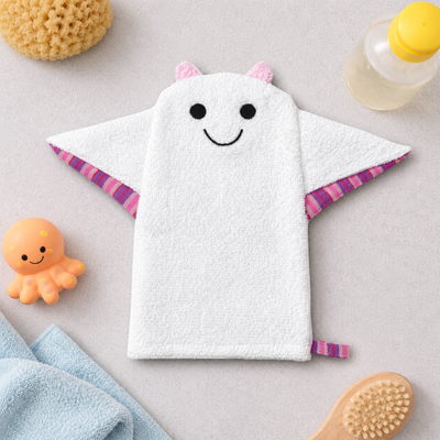 Baby Washcloth Bath Mitt – Nana the Manta Ray