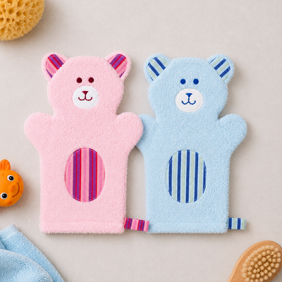 Bear Puppet Washcloth