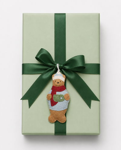 Whimsical Felt Bear Ornament