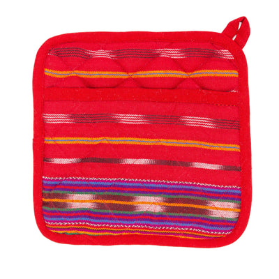 Upavim Pocket Pot Holder - Festive Red