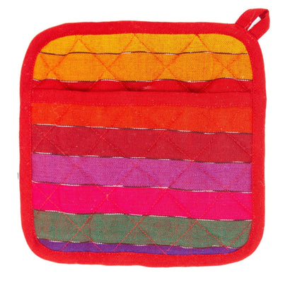 Rainbow Pocket Fair Trade Pot Holder