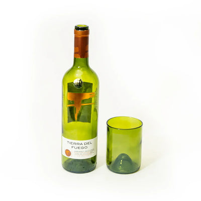 Reclaimed Olive Glass Short Tumblers – Set of 4 Size