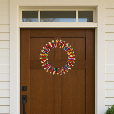Large Worry Doll Wreath