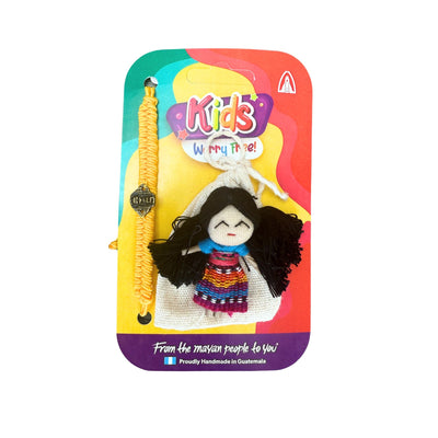 Guatemalan Worry Doll with Bracelet