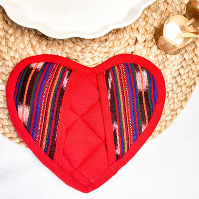 Festive Heart Pot Holder