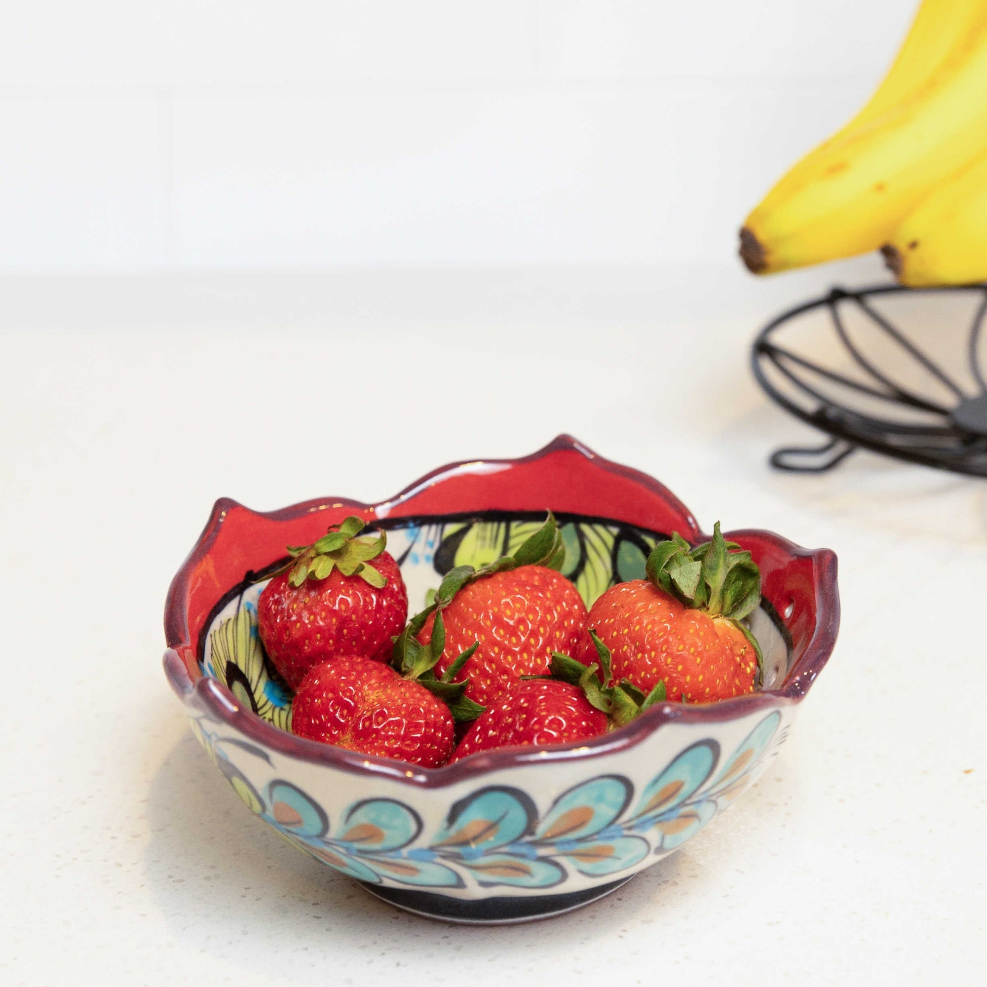 Guatemalan Stoneware Berry Bowl