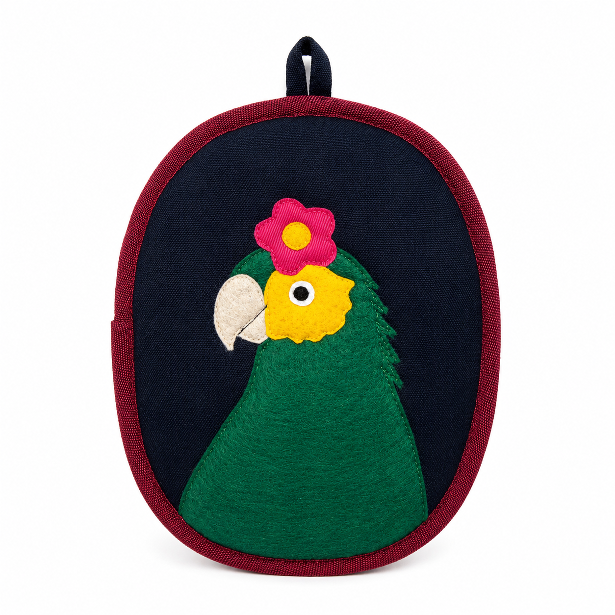 Bonito the Parrot Potholder - Frida-Inspired Kitchen Decor