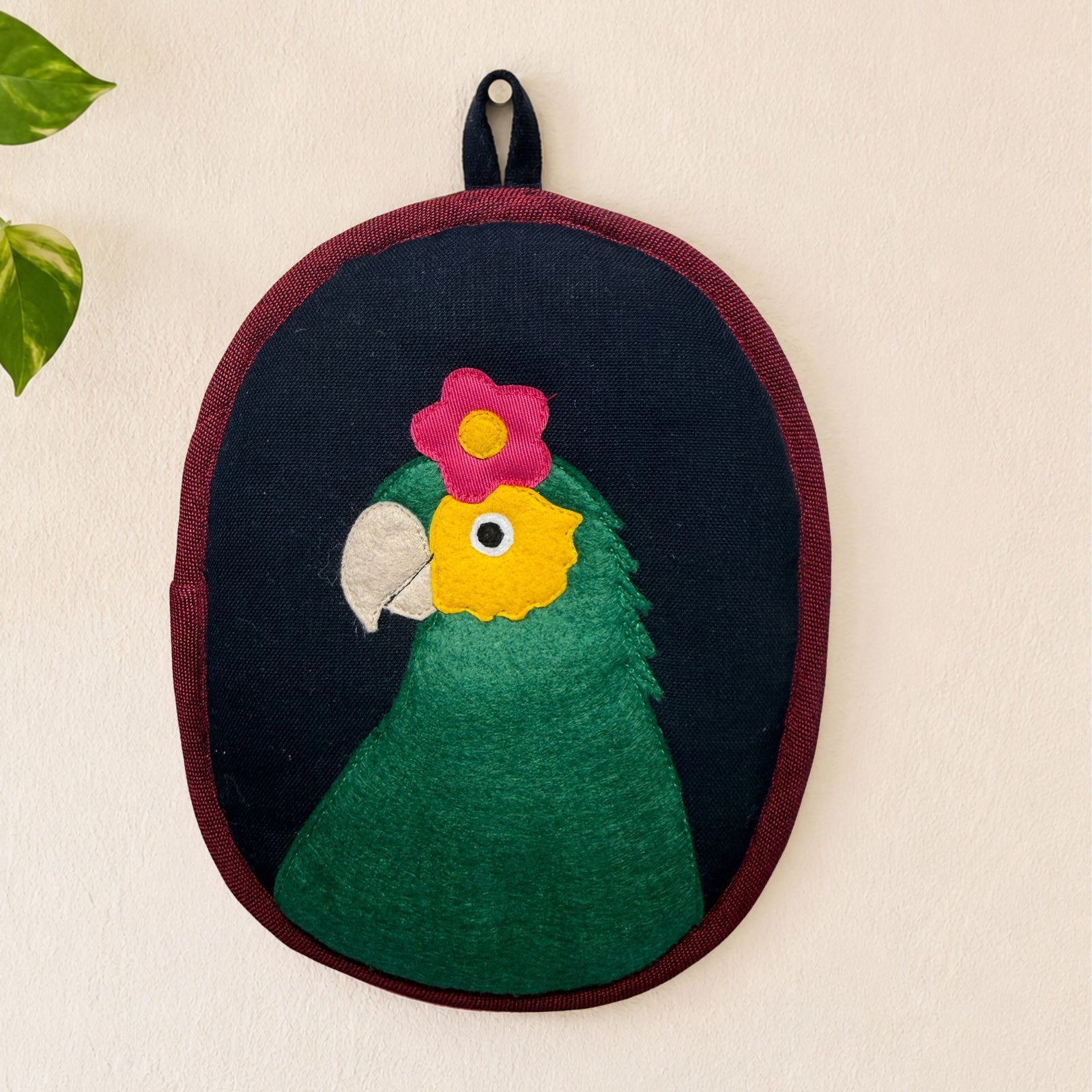 Bonito the Parrot Potholder - Frida-Inspired Kitchen Decor