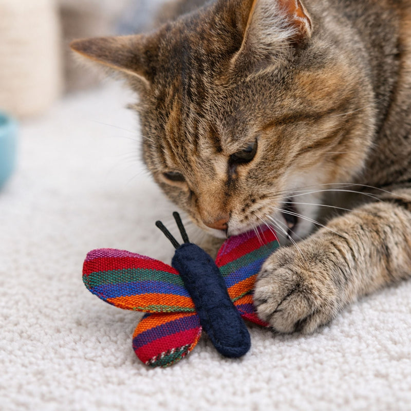 Colorful Butterfly Cat Toy