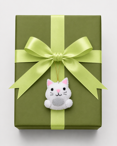 Mini Kitty Felt Ornament