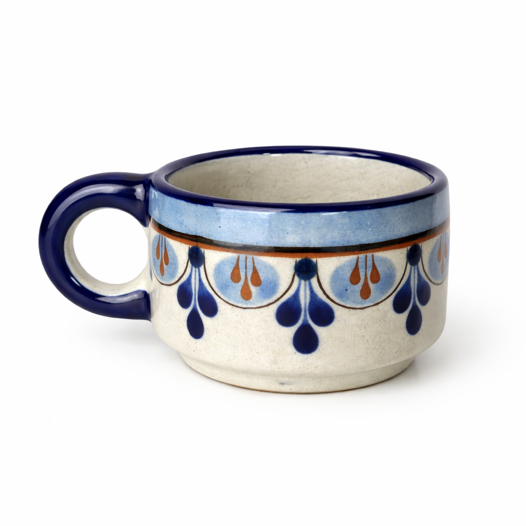 Guatemalan Hand-Painted Ceramic Cortado Cup