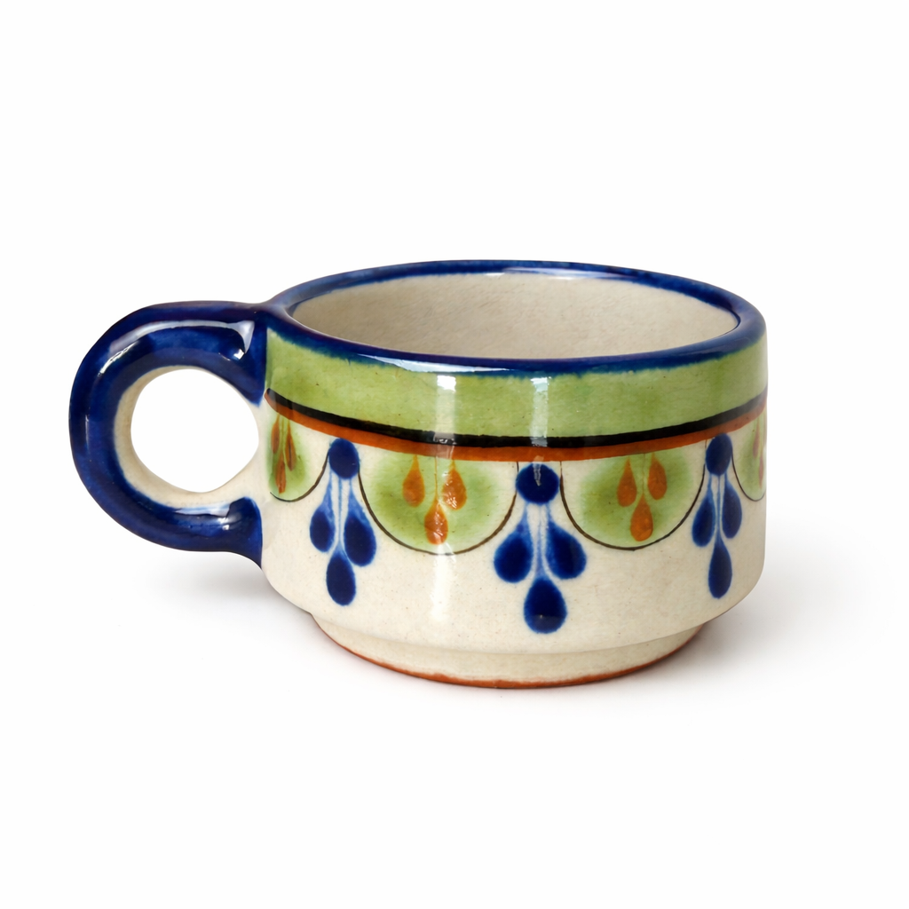 Guatemalan Hand-Painted Ceramic Cortado Cup