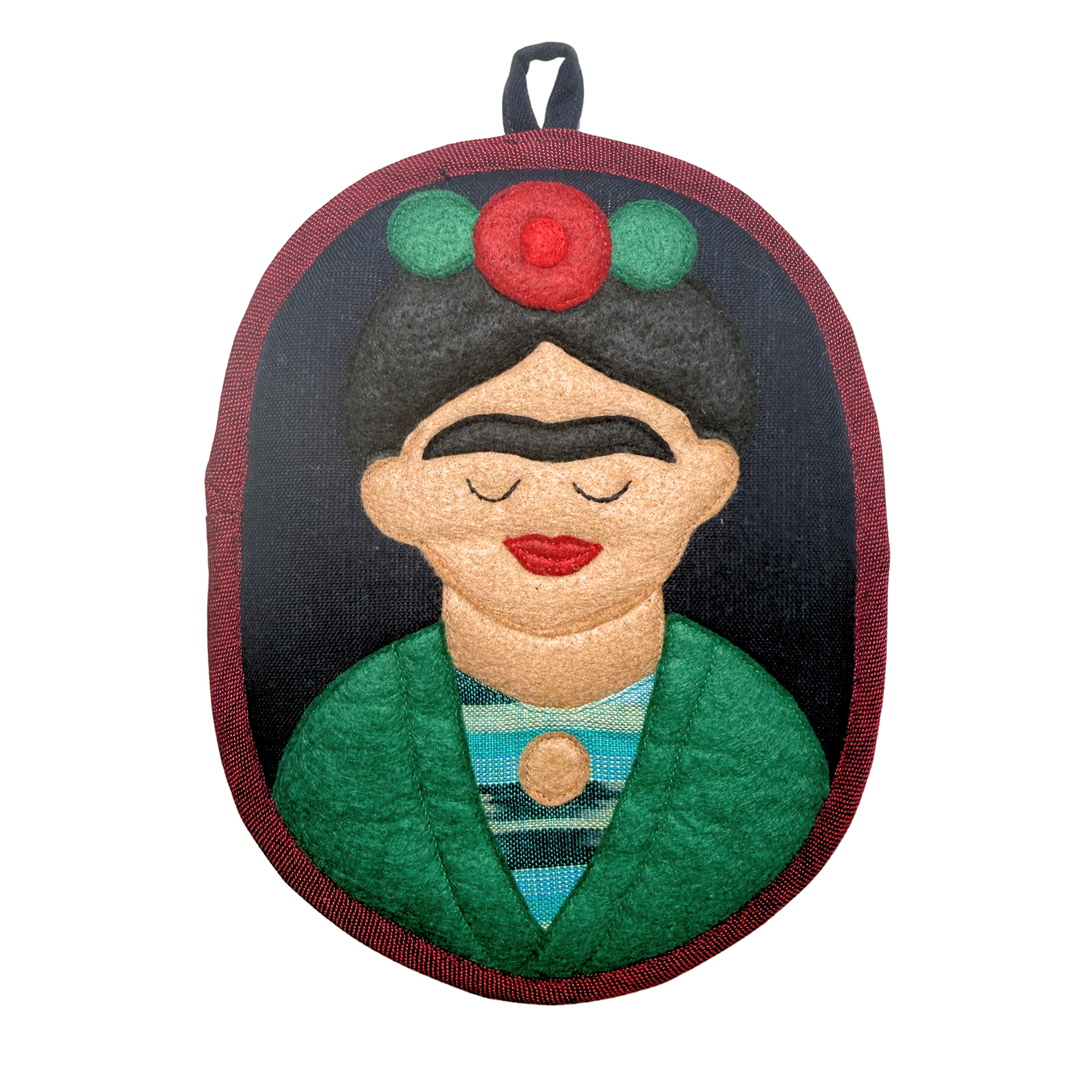 Frida the Artist Potholder - Frida-Inspired Kitchen Decor