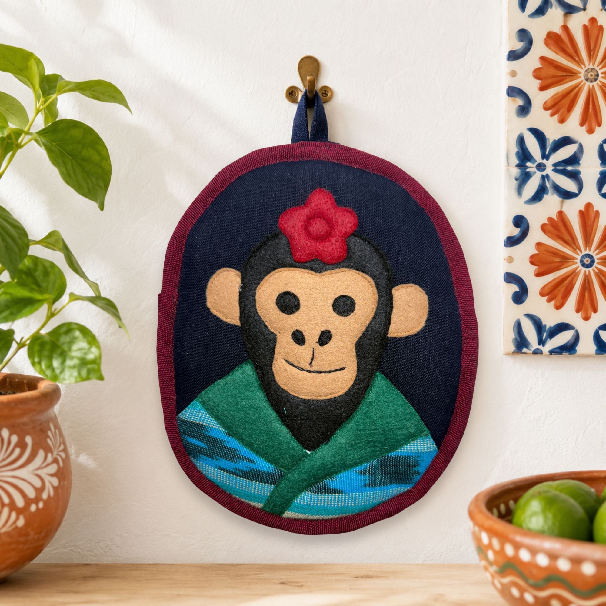 Fulang-Chang the Monkey Potholder - Frida-Inspired Kitchen Decor
