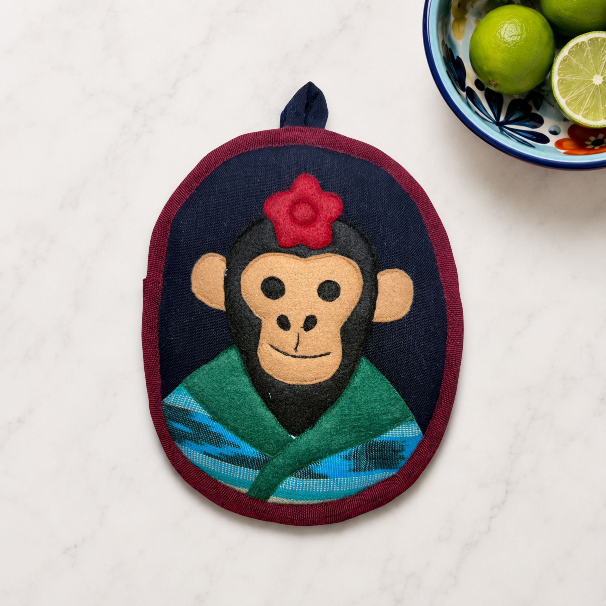 Fulang-Chang the Monkey Potholder - Frida-Inspired Kitchen Decor