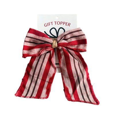 Reusable Fabric Bow Gift Topper