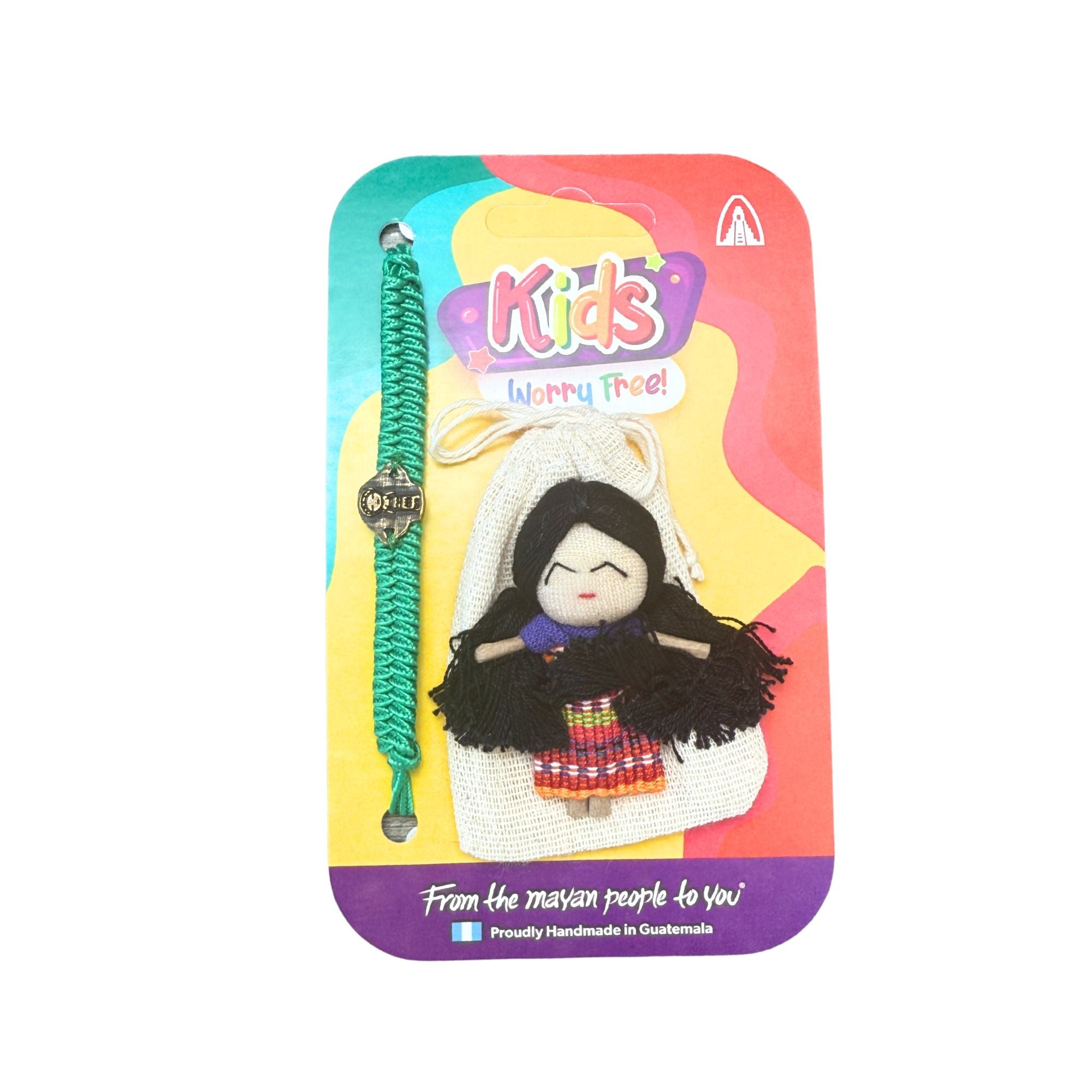 Guatemalan Worry Doll with Bracelet
