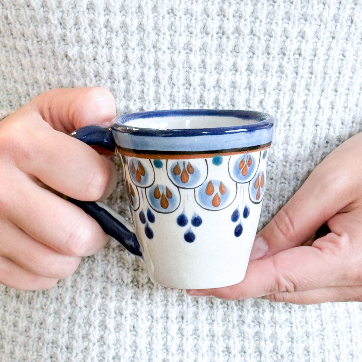 Guatemalan Hand-Painted Ceramic Espresso Cup