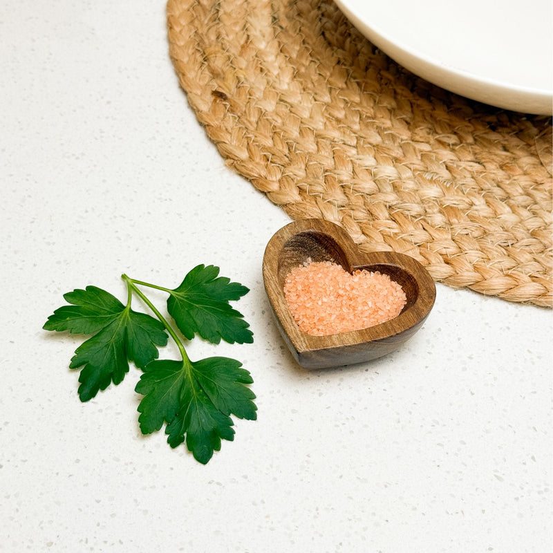 Heart-Shaped Reclaimed Wood Salt Bowl