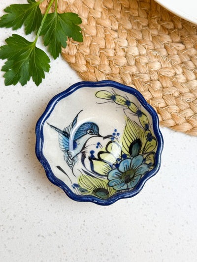 Hummingbird Ceramic Salt and Spices Pinch Bowl