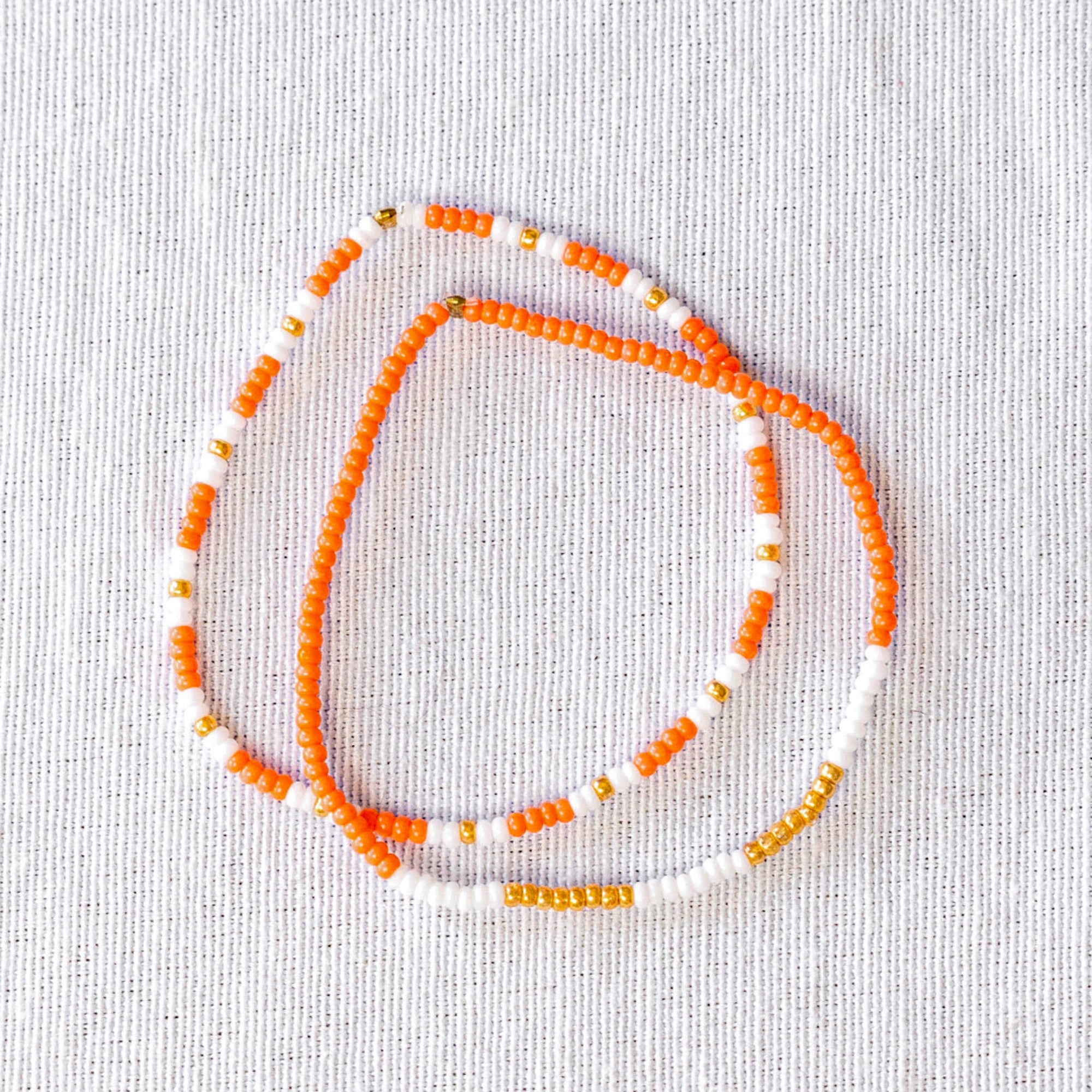 Simple Seed Bead Bracelets - Set of 2