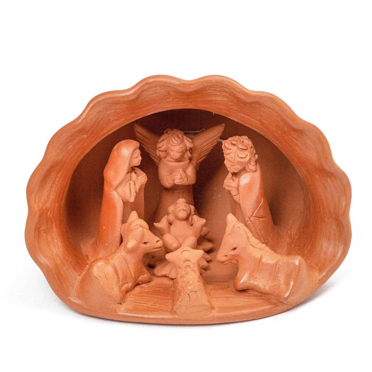 Large Terracotta Nativity