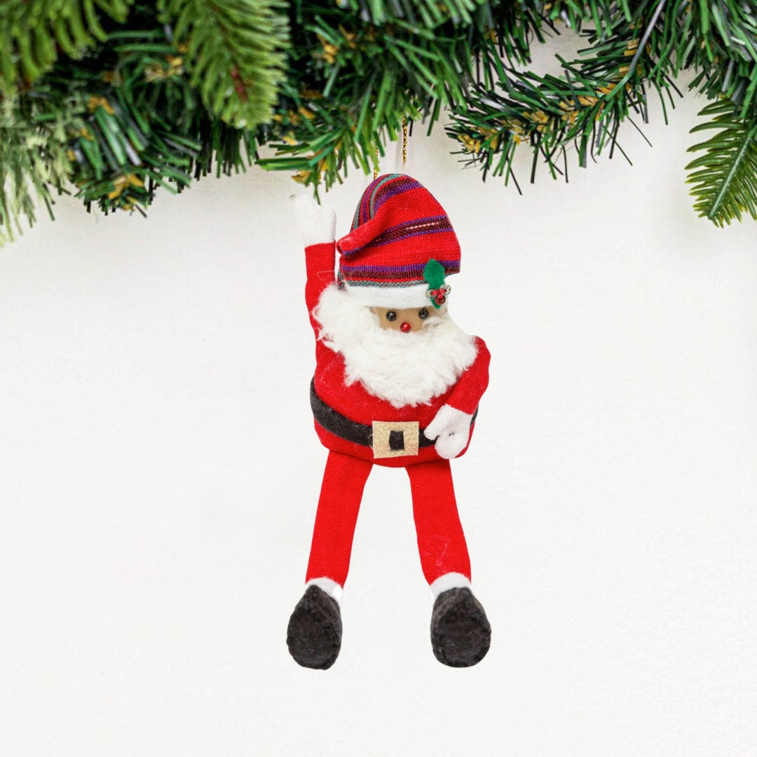 Long Legged Santa Ornament