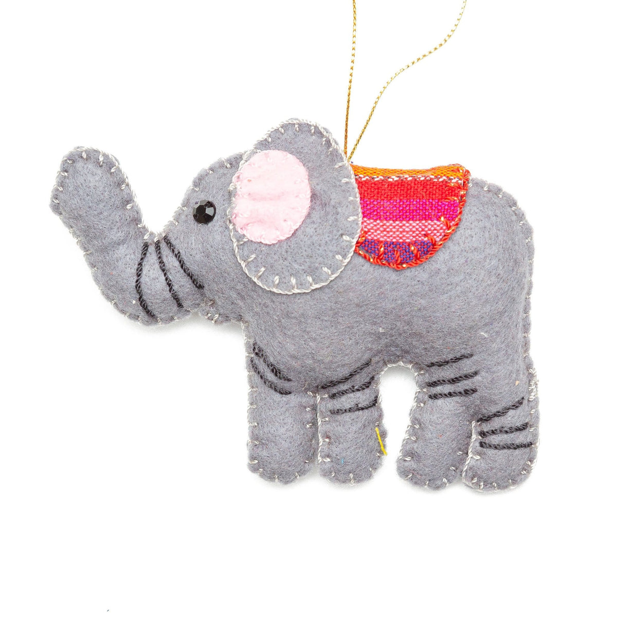 Felt Elephant Ornament