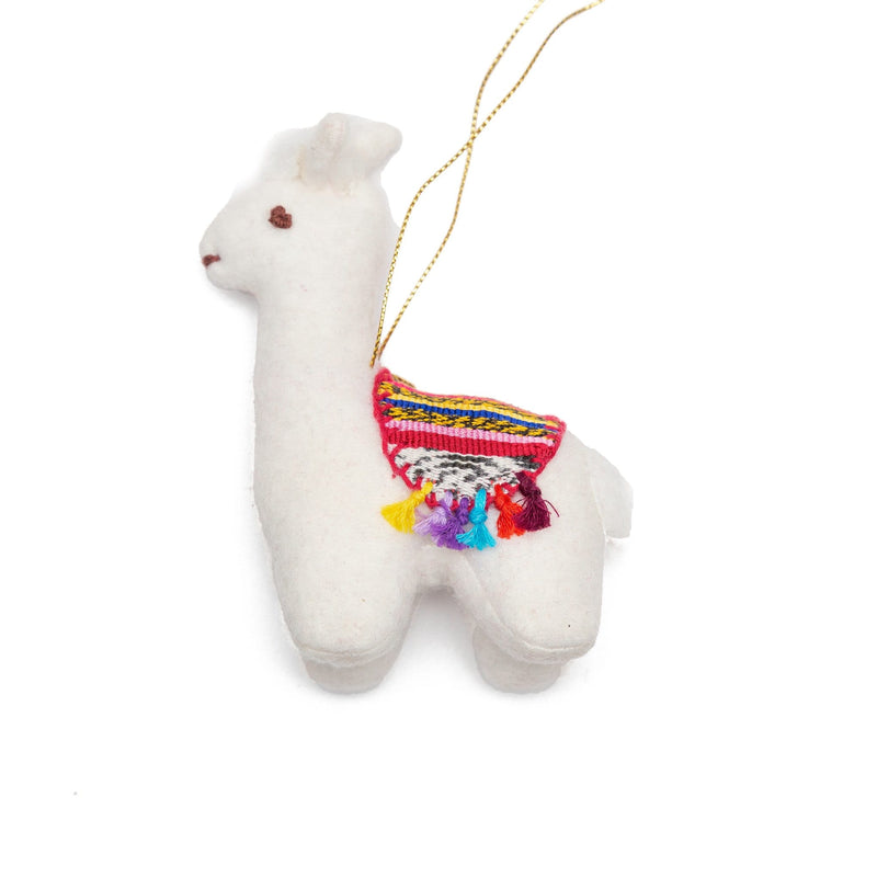 Felt Llama Ornament