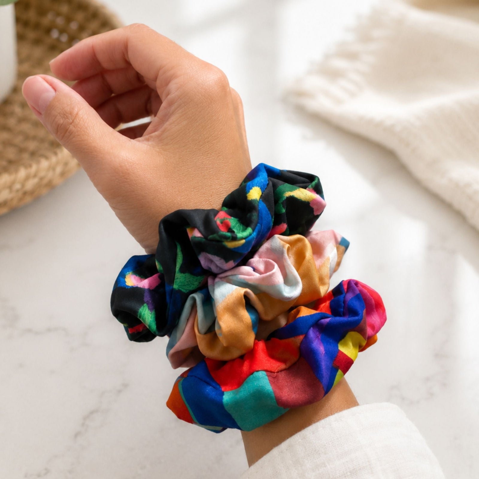 Paca Reclaimed Scrunchie Set Of 3