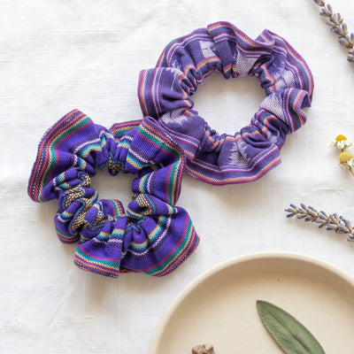 Hair Scrunchie - Guatemalan Woven Fabric