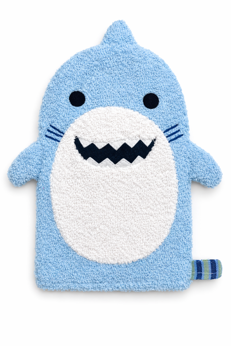 Baby Washcloth Bath Mitt – Finley the Shark