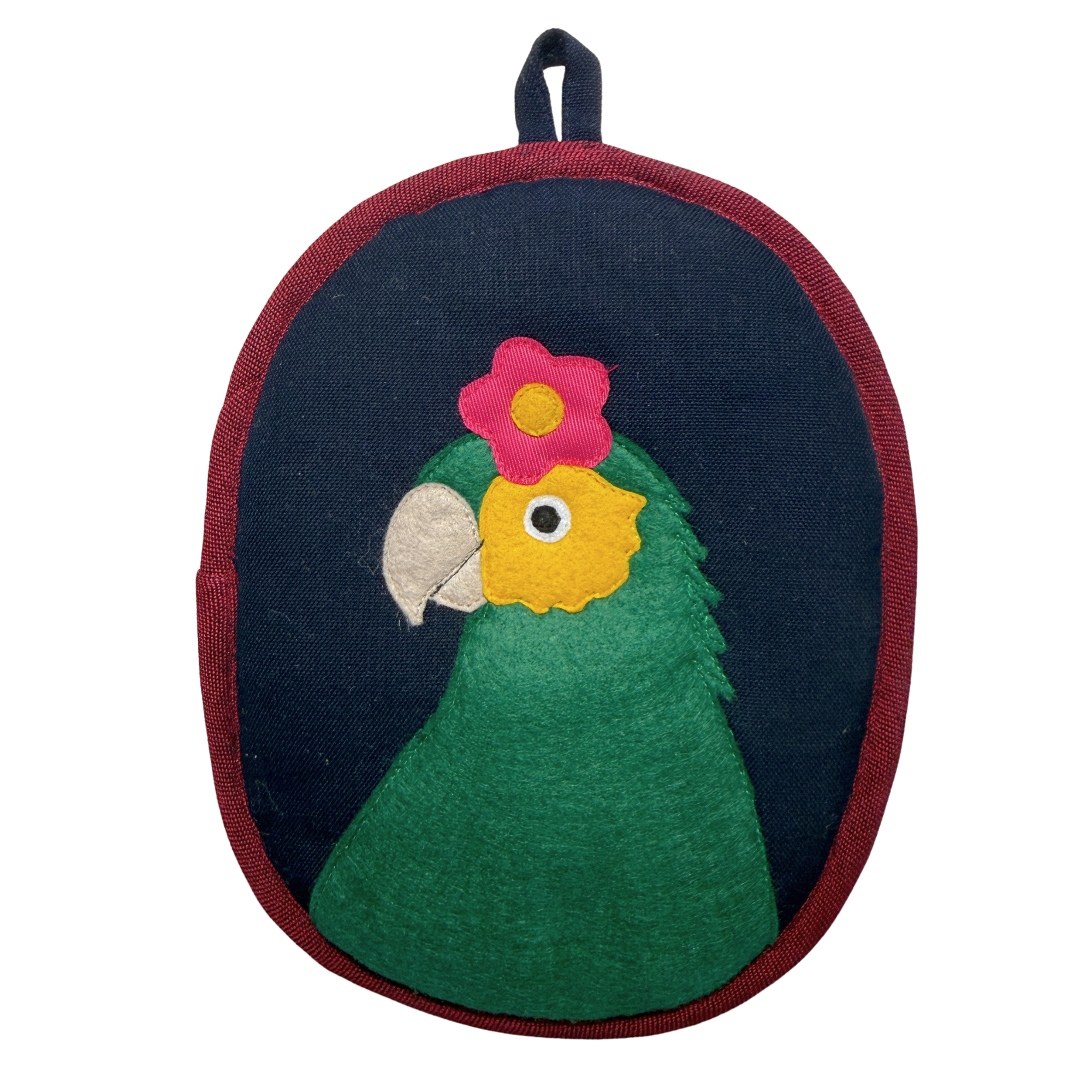 Bonito the Parrot Potholder - Frida-Inspired Kitchen Decor