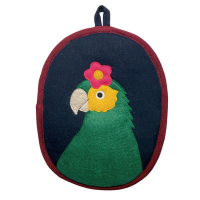 Bonito the Parrot Potholder - Frida-Inspired Kitchen Decor