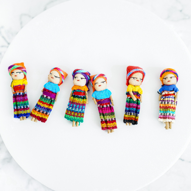 Guatemalan Worry Dolls - Set of 6