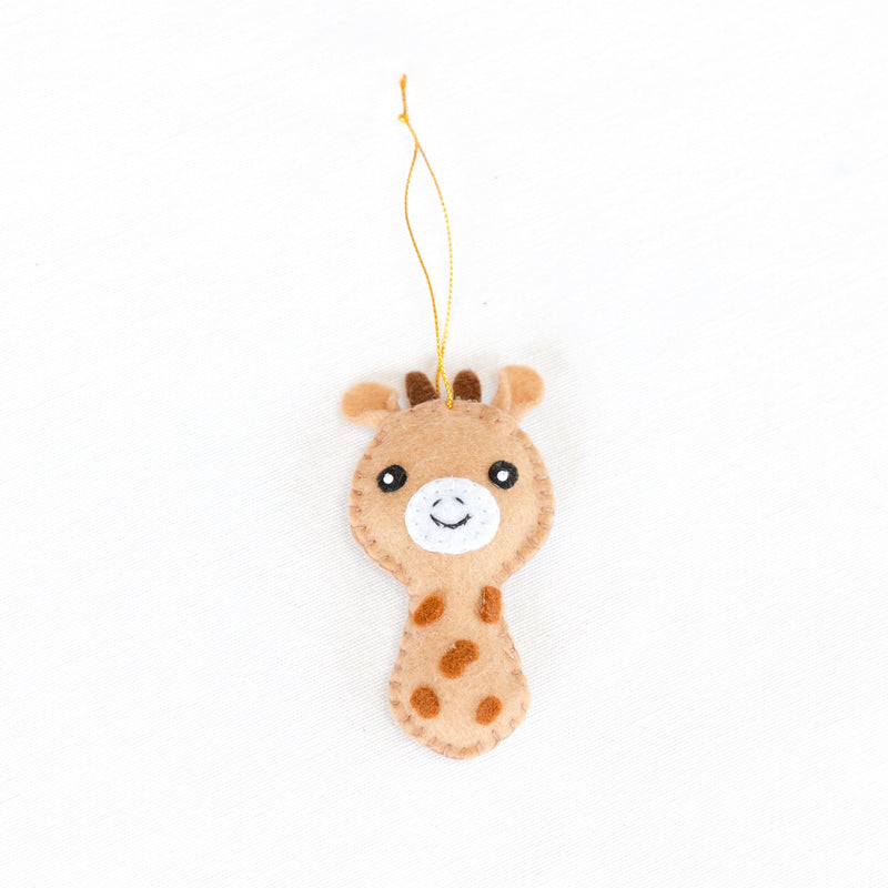 Mini Giraffe Felt Ornament