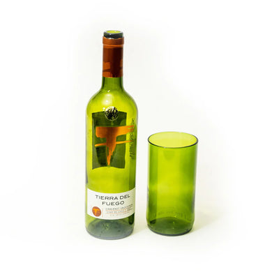 Reclaimed Olive Glass Tall Tumblers – Set of 4