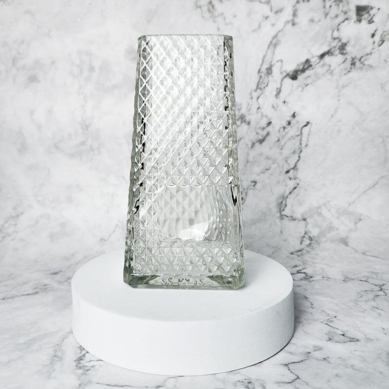 Reclaimed Glass Bottle Tapered Flower Vase