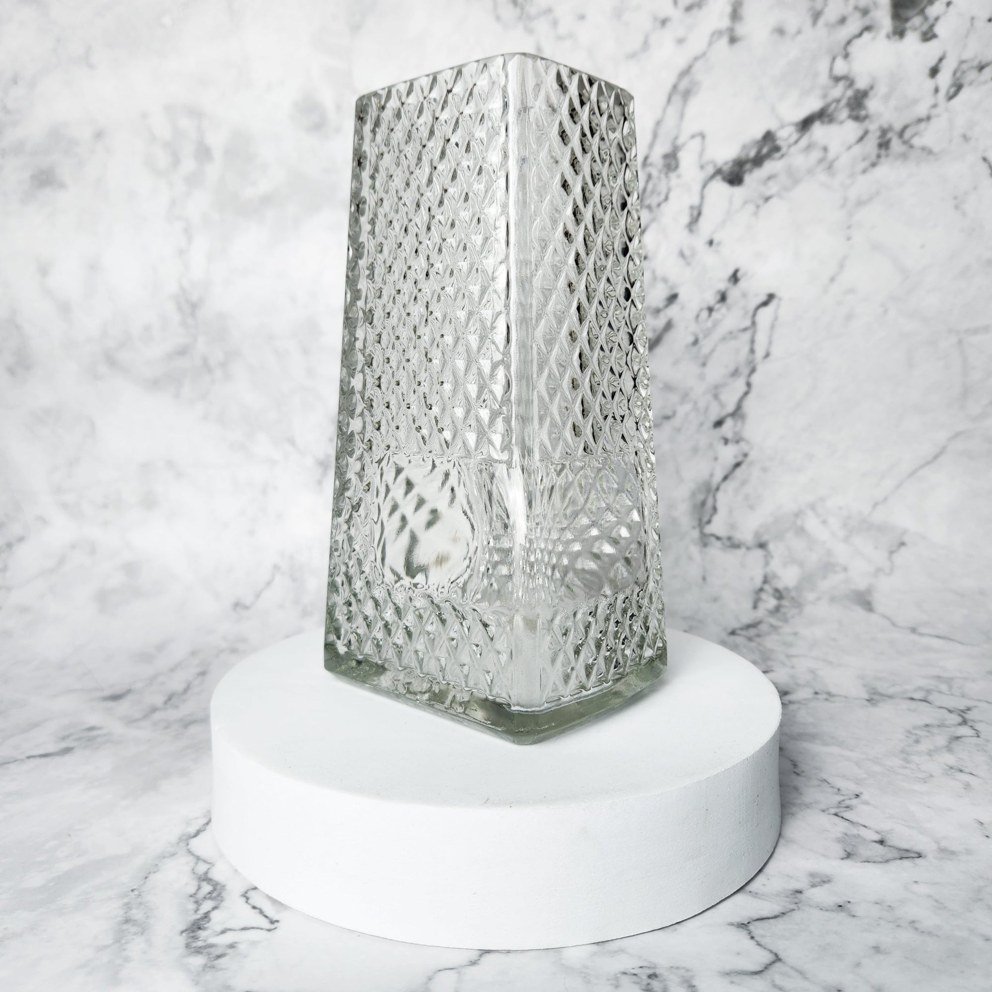 Reclaimed Glass Bottle Tapered Flower Vase