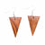 Wood Triangle Earrings