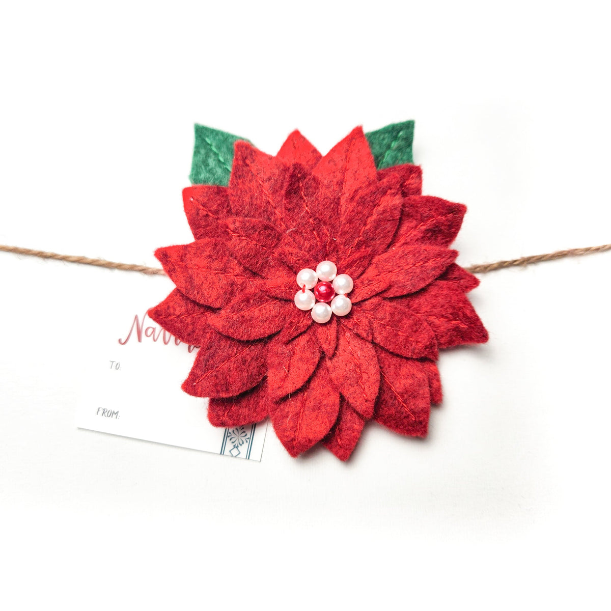 Reusable Poinsettia Gift Bow