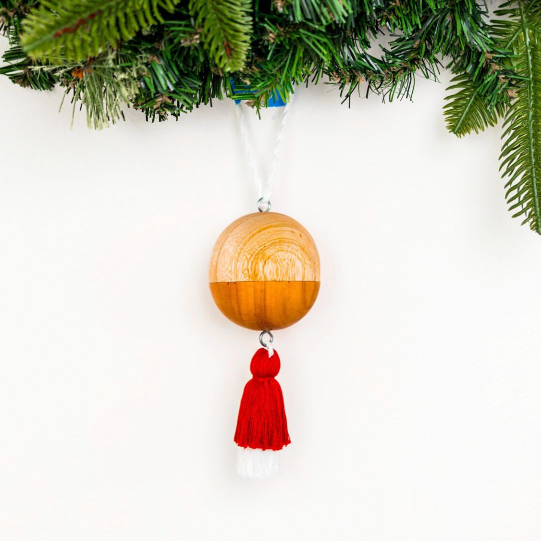 Wooden Ball Ornament