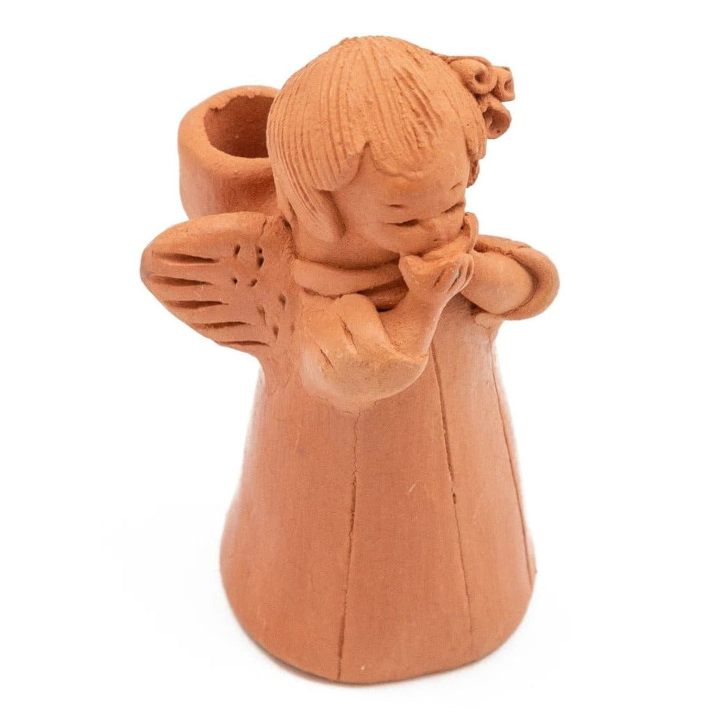 Fair Trade Angel Terracotta Candleholder