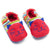 Fair Trade Kitty Baby Booties Red