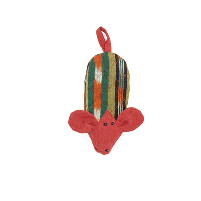 Fair Trade Handmade Skillet Handle Holder Mouse Olive Terracotta