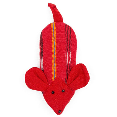 Fair Trade Handmade Skillet Handle Holder Mouse Mouse Red