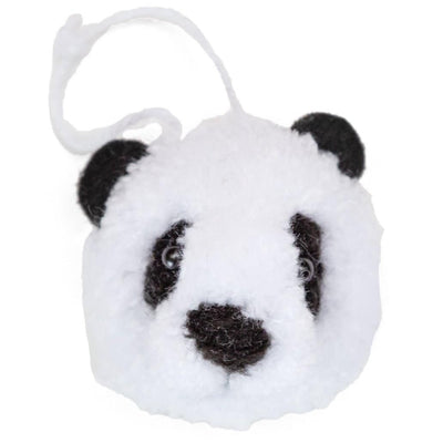 Pom Pom Panda Ornament