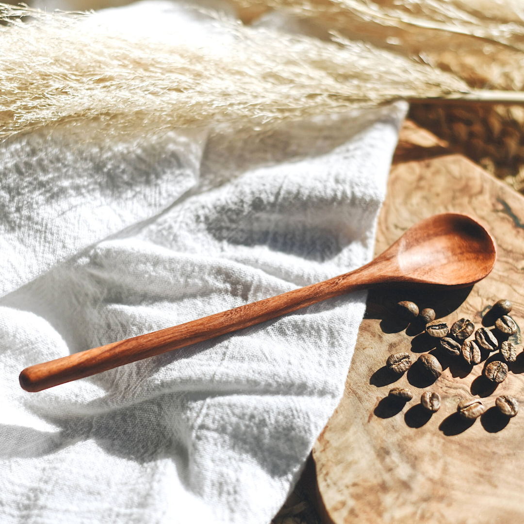 Hand Carved Wood Stirring Spoon